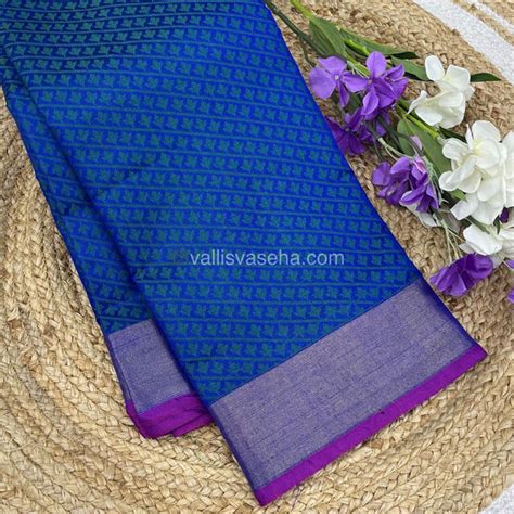 Banarasi - Kora Tanchoi - Diagonal Small Butta - Semi Soft Silk Saree ...