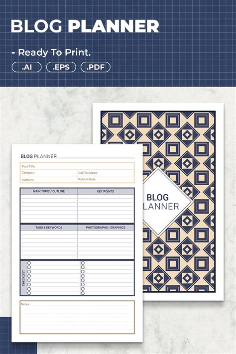 Image result for Blog Planner Template