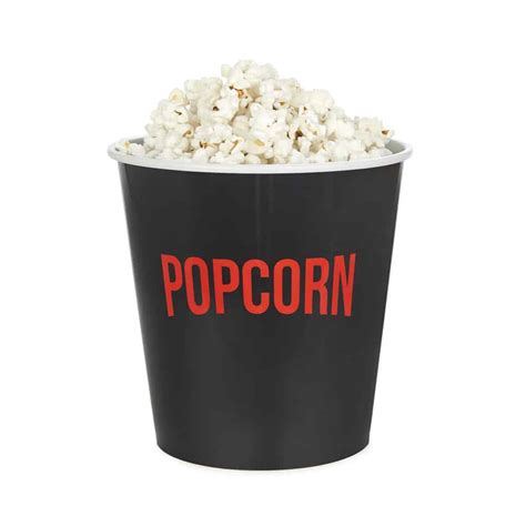 Plastic Reusable Popcorn Bucket Large 2.8L Tub Container - Gifts Tomorrow