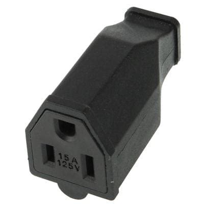 US Plug Female AC Wall Universal Travel Power Socket Plug Adaptor(Blac ...