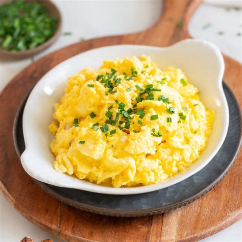 Scrambled Eggs with Cheese | Scrambled eggs with cheese, Scrambled eggs ...