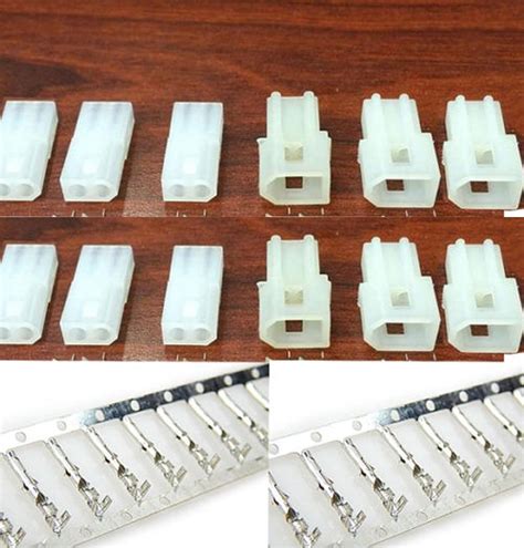 Molex (2-Circuits) Male & Female Receptacle Plug, w/Terminal sockets w ...