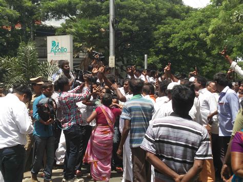 Just how ill is Jayalalitha? Party workers throng outside the Chennai ...