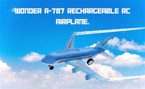Buy Wonder A-787 RC Airplane Toy Exciting Full-Body Lights & Realistic ...