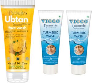 Peonies Ubtan Face Wash For Tan removal and Skin brightning 100ml ...