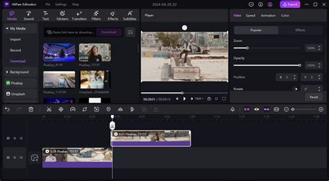 Vimeo timeline editor for video editing related to a company's video ad.