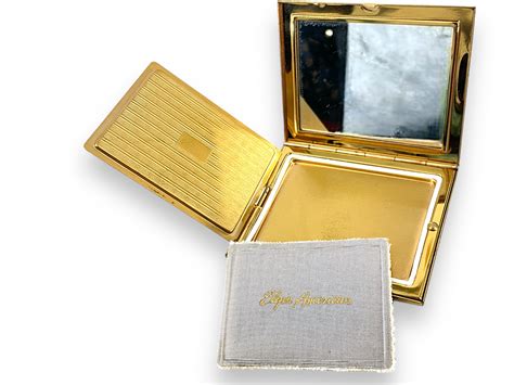 Lot - Mother-of-Pearl Vintage Compact from Elgin American