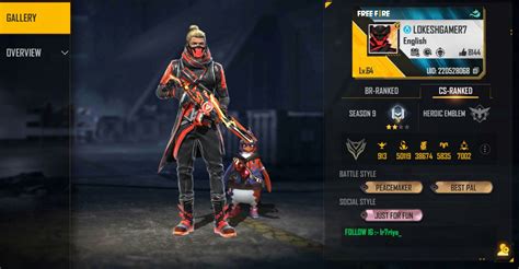 Lokesh Gamer's Free Fire ID number, stats, YouTube earnings, and ...