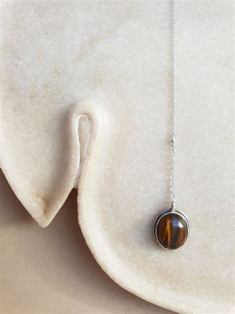 vana- Tigers Eye Oval Pendant