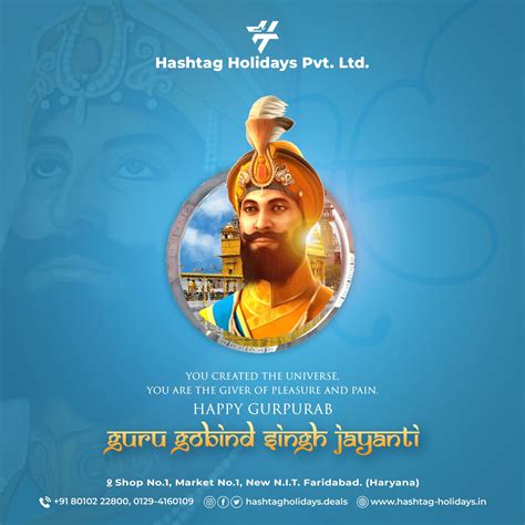 Guru Gobind Singh Jayanti Post | Social Media Tour & Travels Creative ...