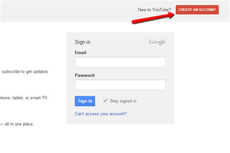 Image result for YouTube Account Create