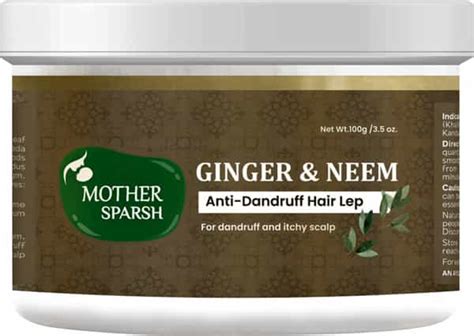Buy MOTHER SPARSH GINGER & NEEM ANTI DANDRUFF HAIR LEP | HELPS CONTROL ...