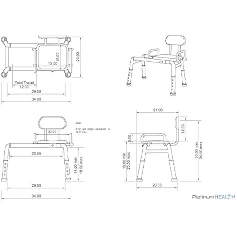 Platinum Health Swivel Shower Chair Transfer Bench with Premium India ...