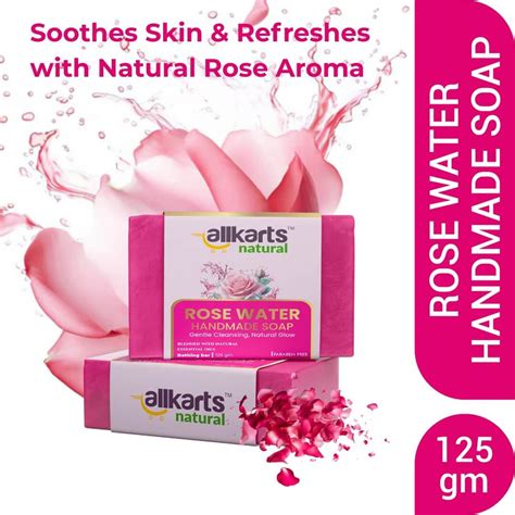 Allkarts Natural Rose Water Soap – For Gentle Cleansing & Natural Glow