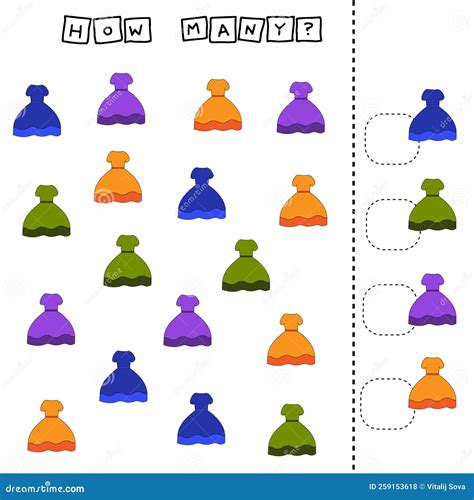 HOW MANY stock illustration. Illustration of vector - 259153618