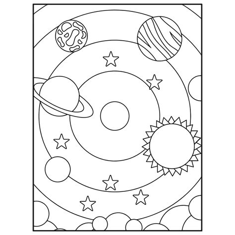 Space Coloring For Kids