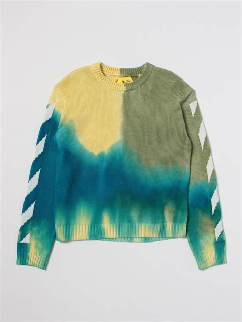 Off-White Kids Outlet: Off-white cotton sweater - Yellow | Off-White ...
