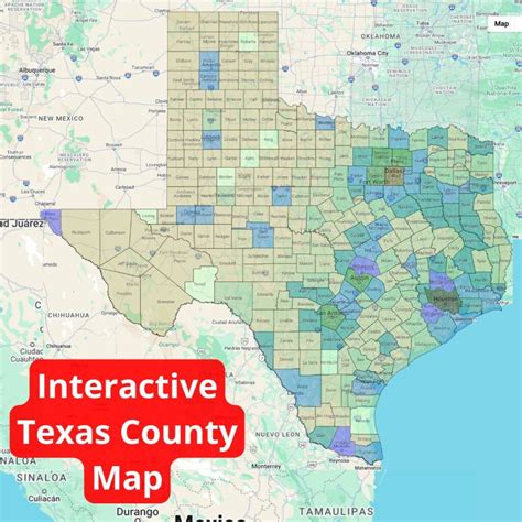 Interactive Texas County Map - Gallery