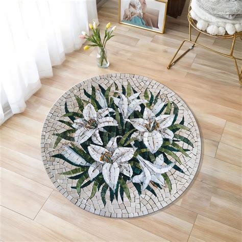 Floor Mosaic Rug, Eastern Roman,antioch, Mosaic Patterned Modern Style ...