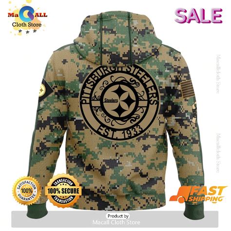 Pittsburgh Steelers Veteran For Veteran Army Design Hoodie 3D, Long ...