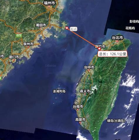大陆和台湾的距离是多少啊？_百度知道