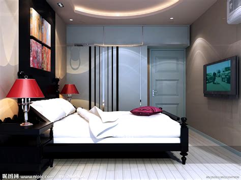 居住空间 卧室设计图__室内设计_环境设计_设计图库_昵图网nipic.com