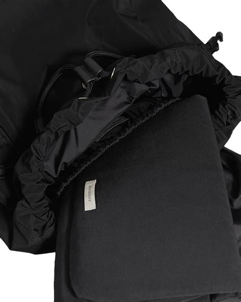 Burberry Watson Flap-Top Diaper Bag Backpack, Black