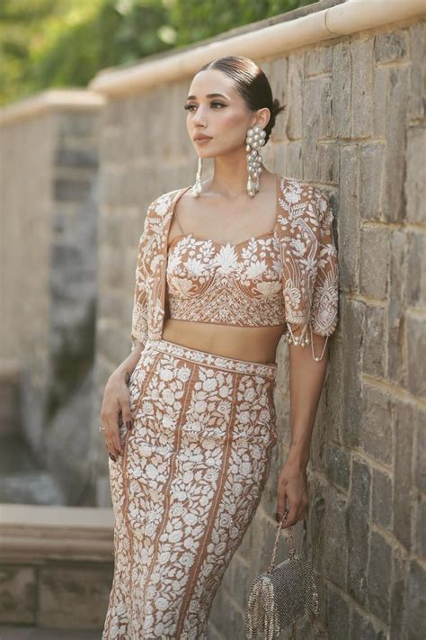 Ria Malhotra in FLORA FISH CUT LEHENGA SET – Label Moni K