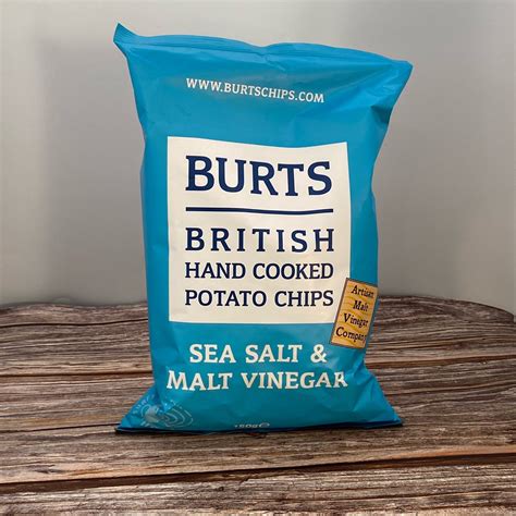 Burt's Sea Salt & Malted Vinegar Crisps - Aune Valley