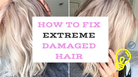 HOW TO FIX EXTREMELY DAMAGED HAIR!! | Extremely damaged hair, Damaged ...