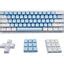 Buy Double Shot PBT Keycaps Set Blue & White OEM 104 keys for Cherry MX ...