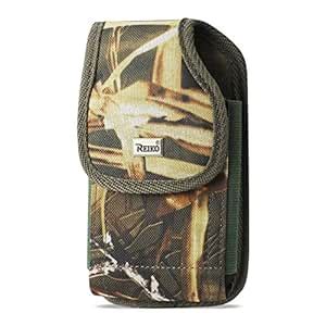 Heavy Duty Rugged Camo Hunting Vertical Case and Metal Clip on The Back ...