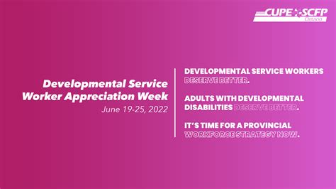 Developmental Service Worker Appreciation Week 2022 Statement - CUPE ...
