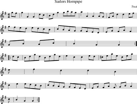 Sailors Hornpipe on folk tune finder