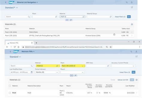 SAP Tcode for Material List 的图像结果