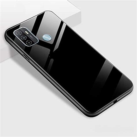 CLICKFLEEK Luxurious Glass Back Case Cover for Oppo A53 | Soft Edge ...