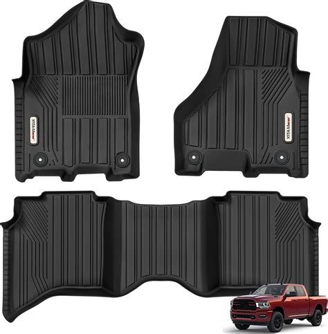 Amazon.com: Rough Country Sure-Fit Floor Mats for Ram 2500/3500 (2019 ...