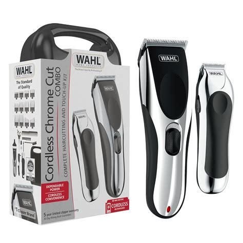 Wahl Cordless Chrome Pro Hair Clipper and Trimmer Combo Manual - Model ...