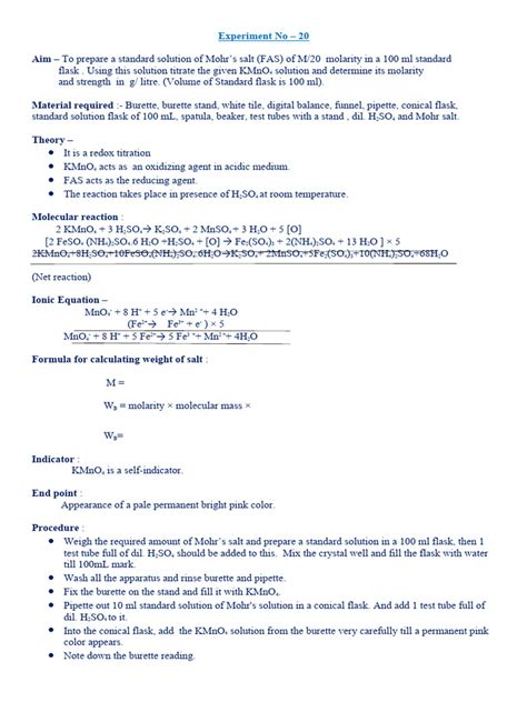 Image result for Titration Experiment Procedure