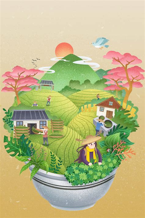 2019碧桂园冬季节气插画海报（官宣）|插画|商业插画|TYs_Yang - 原创作品 - 站酷 (ZCOOL)