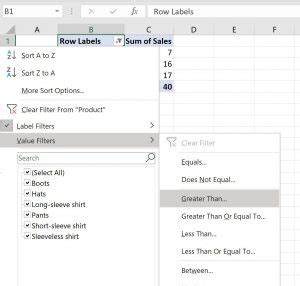 Image result for PivotTable Multiple Filters