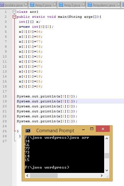 Image result for Java Two-Dimensional Array Program Simulation