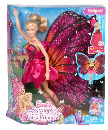 Barbie mariposa and on sale the fairy princess
