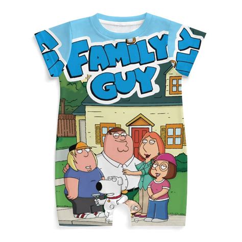 Family Guy Baby Boy Girl Short Sleeve Romper Clothing Set Print Cartoon ...
