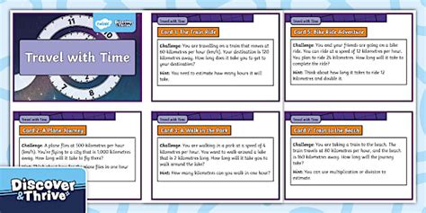 Travel with Time Challenge Cards 4th Class (teacher made)