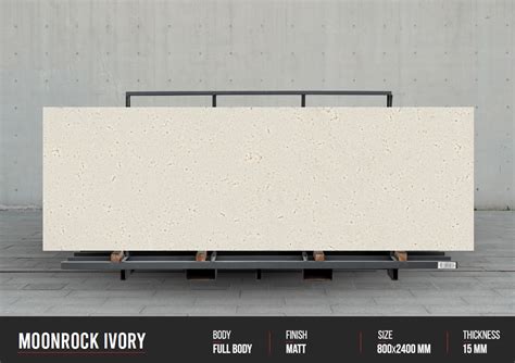 Moon Rock Ivory Feel 800 x 2400 IBIS Full Body Slab