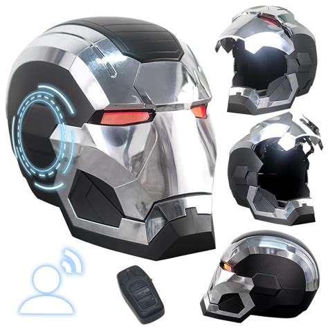 Adult Electronic Iron-Mans War Machine Helmet Voice Control/Sensing ...