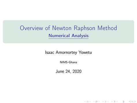 Newton-Raphson Backward Iteration Method Tutorials 的图像结果