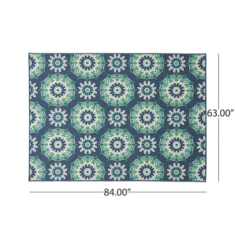 Best Selling Home Decor Marakesh 5 x 7 (ft) Woven Polypropylene Navy ...