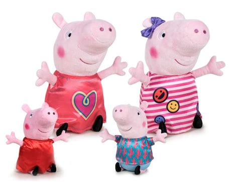 Peppa Pig - plush figures 4-fold assorted, 38cm - Germany, New - The ...